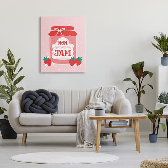 Stupell Industries Mom You Are My Jam Phrase Canvas Wall Art
